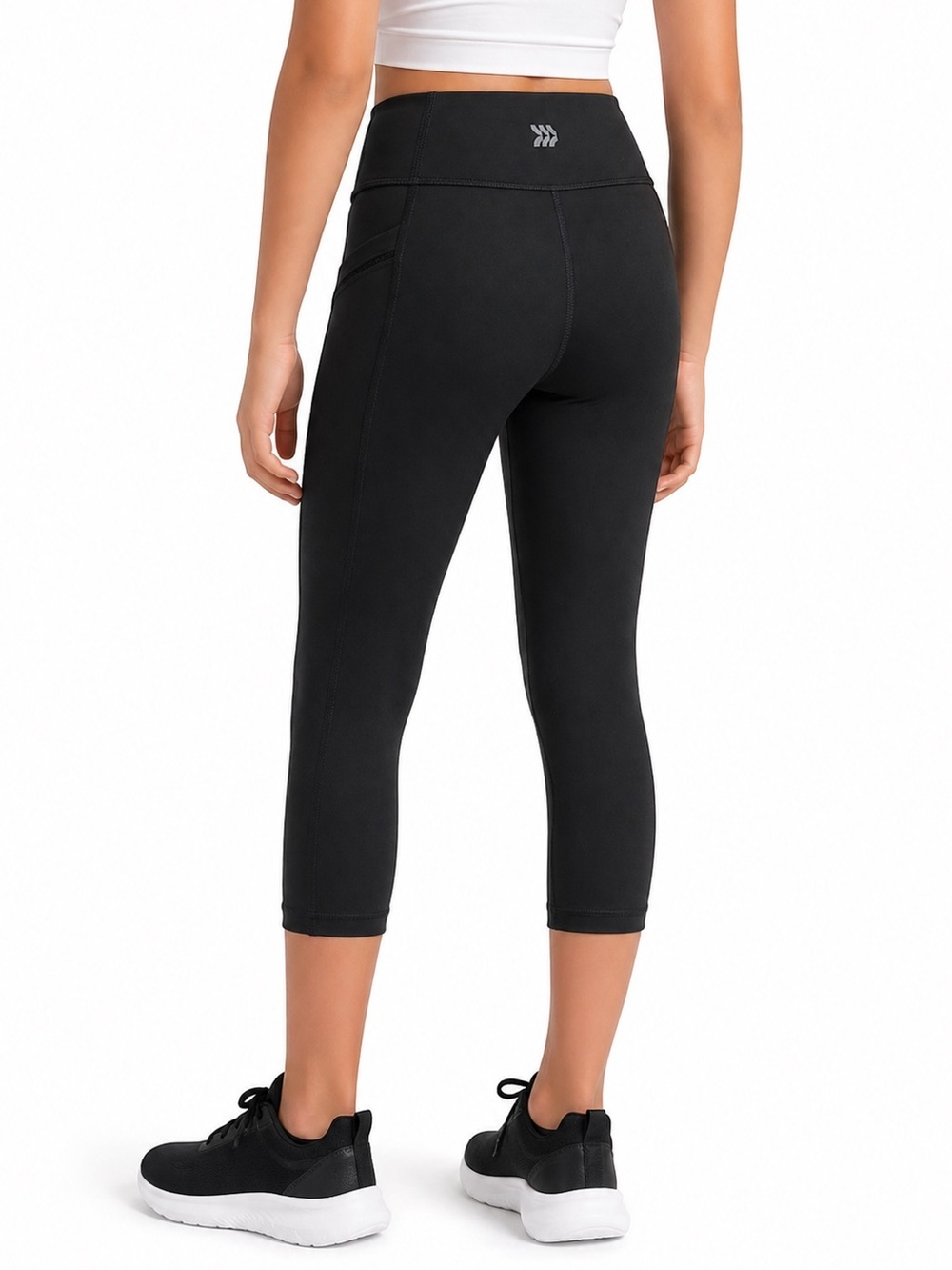 Girls All in Motion Black Leggings L 10-12 Athletic